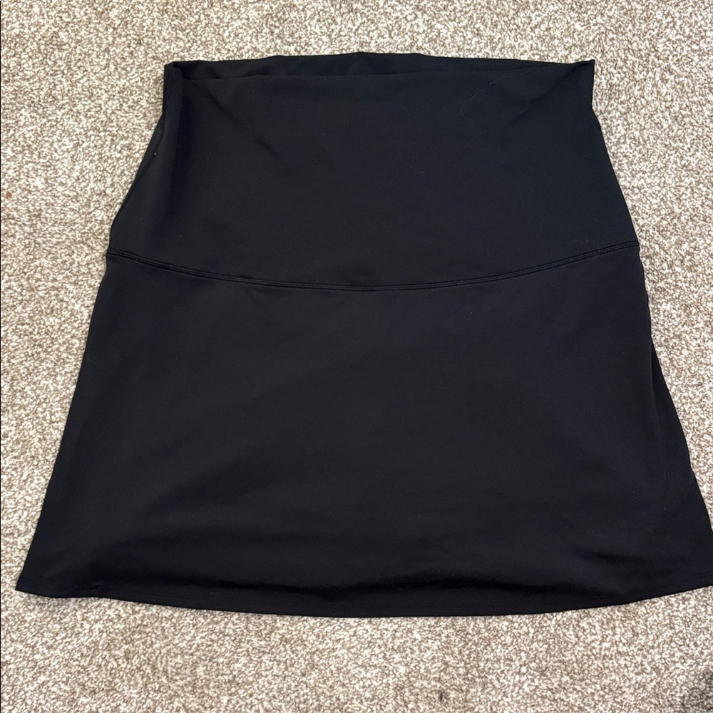Black Women's Maternity L Skort